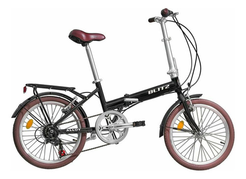 Bicicleta Blitz Alloy Dobrável Aro 20 Shimano 7v Alumínio 