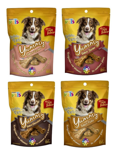 Premios Para Perro Yummy 4 Sabores 100g C/u