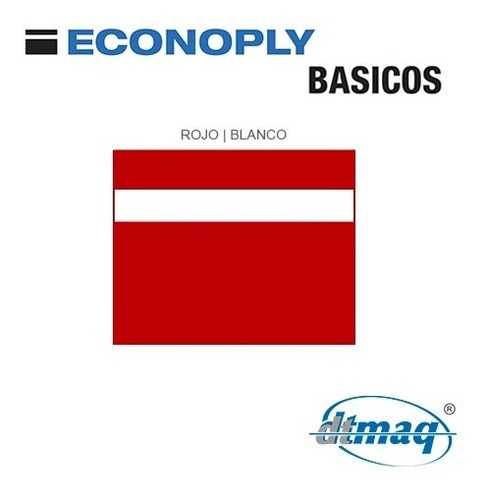 Imagen 1 de 6 de Plástico Bicapa Laserable Econoply Rojo / Blanco 60x40cm