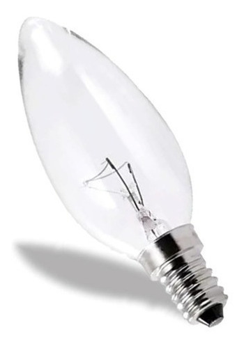 Imagem 5 de 8 de Kit 4 Lâmpada Incandescente Vela Clara 25w 127v E12