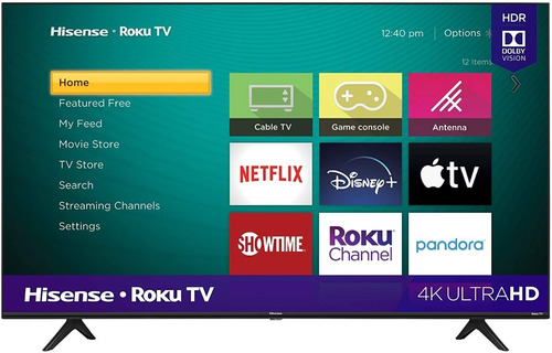 Televisor Hisense De 43 Pulgadas Smart Tv 4k Roku Tv Hdmi