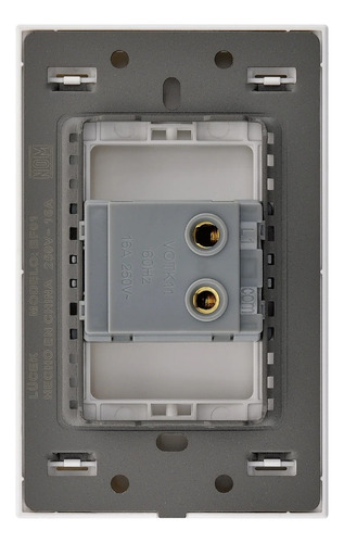 Placa Interrup. Sencillo Lucek Flat X Caja 10 Pzas Bf01-n