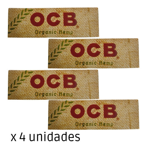 Combo X4 Ocb Organico 1 1/4 50 Papelillos Metanoia Growshop