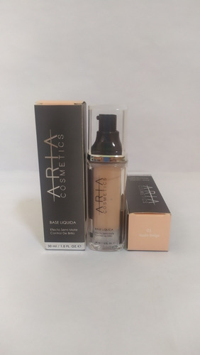 Base Liquida De Maquillaje - Aria Cosmetics - Semi Mate