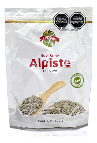 Bebida De Alpiste Alpistpak 500 Grs Cerepak.