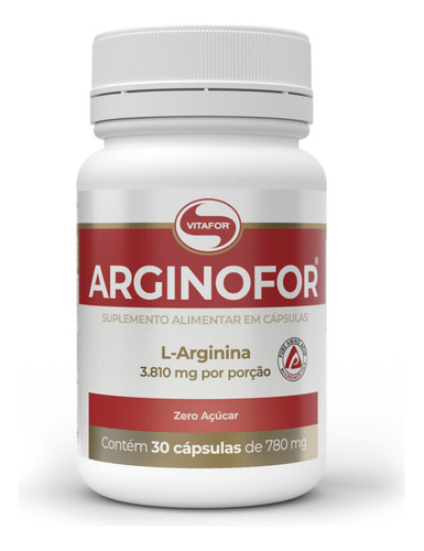 Arginofor L-Arginina 30 cápsulas 780mg Vitafor