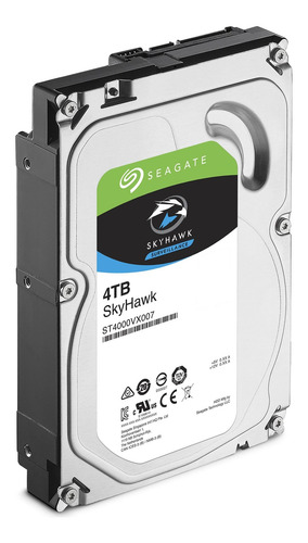 Imagen 4 de 8 de Disco Rigido 4tb Seagate Sata Iii Skyhawk St4000vx007