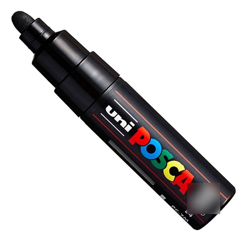 Marcador Posca Negro De Pintura Acrílica Base De Agua Pc-7m