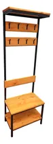 Comprar Recibidor Estilo Industrial Con Perchero Doble + Zapatero 