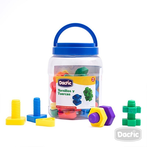 Juego Tornillos Y Tuercas Conectables Dactic 32 Pzas