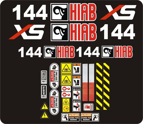 Calcomanías Para Grua Hiab 144xs