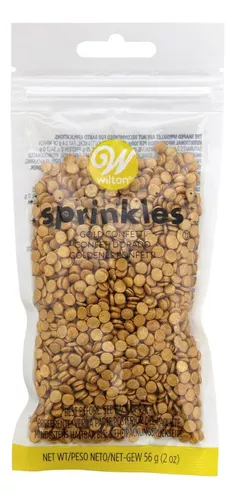 Sprinkles Flechas Doradas X 56 G - Wilton Pascuas Gold Arrows Confite Forma  - Cotillón Arco Iris