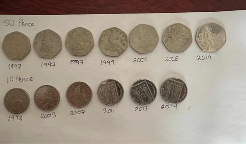 Colección Libras Esterlinas Conmemorativas R Isabel (Usado)
