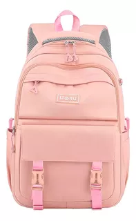 Mochila Escolar Viaje Bolsa Antirrobo Mujer Mochilas Para Laptop 15.6 Inch Iforu Rosa 30 L