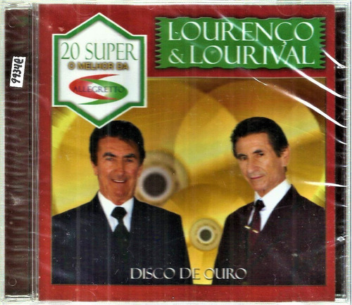 Cd / Lourenço E Lourival = Disco De Ouro: O Melhor  (lacrado