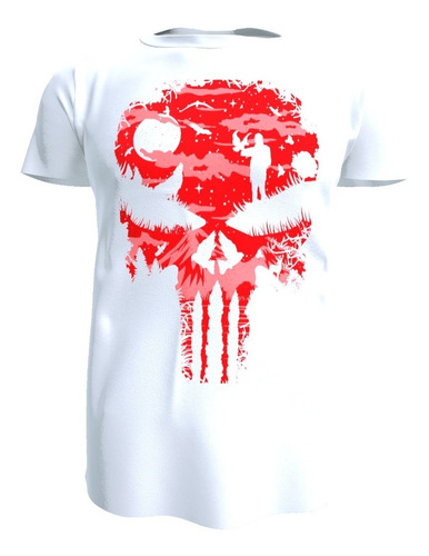 Polera Diseño, The Punisher, Unisex Poliester