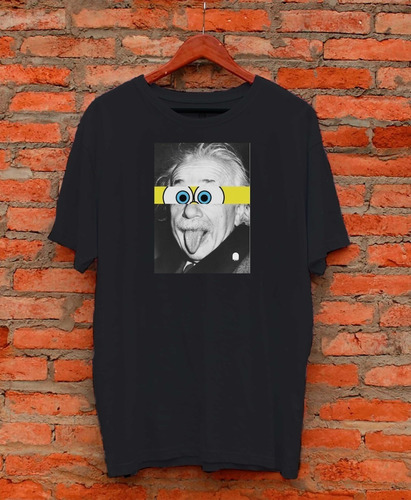 Camiseta Algodão Personalizada Albert Einstein Desenho - 006