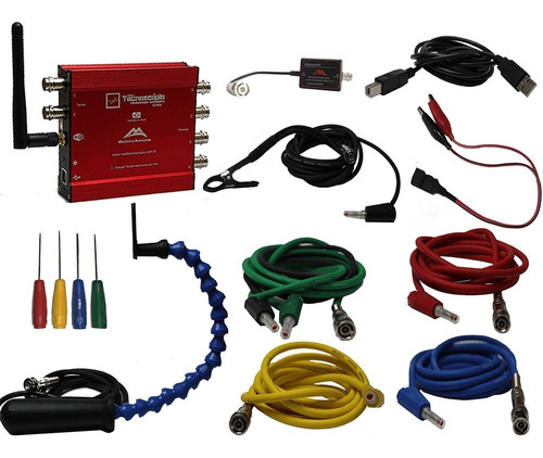 Imagem 4 de 10 de Osciloscópio Automotivo 4 Canais Com Wi-fi New Tecnoscópio