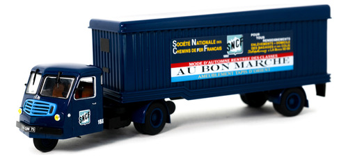 Miniatura Caminhão Articulado Far Type Cm 75 Snfc Ed 12 Cor Azul