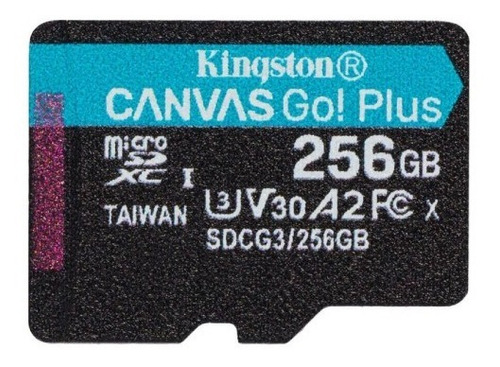 Memoria Micro Sd Kingston 256gb Canvas Go! Plus 170mb/s