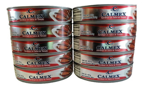 Sardinas En Salsa De Tómate Calmex Cj 24 Pz De 425 Gr C/u