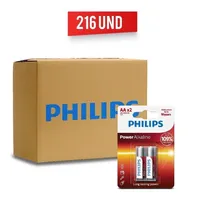 Comprar Pila Bateria Aa Doble A Alcalina Philips Blister X216pack