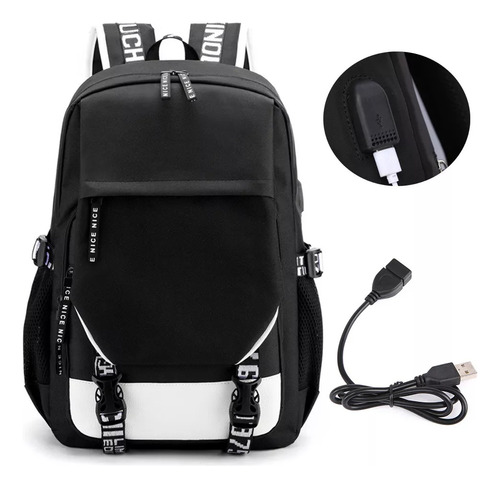 Mochila Cristiano Ronaldo Con Puerto De Carga Usb 2023