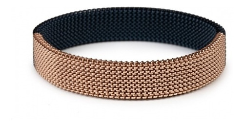 Flex&neck: Pulsera Fina Negro Y Dorado