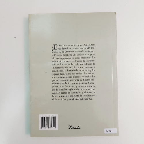 Dominios De La Literatura - Acerca Del Canon (e) (Usado)