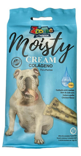 Moisty Cream Zootec Colágeno P/ Perros 3sobresx5st=15sticks