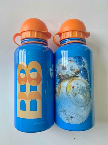 Botella Agua Cantimplora 500ml Star Wars Bb8 2 Piezas