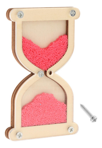 4 Kit De Tablero Ocupado De Reloj De Arena De Madera Rosa