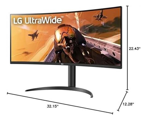 Monitor De Computadora Curvo LG Ultrawide Qhd De 34 Pulgadas