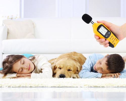 Medidor De Decibeles Digital De Sonido Spl Con Pantalla Lcd