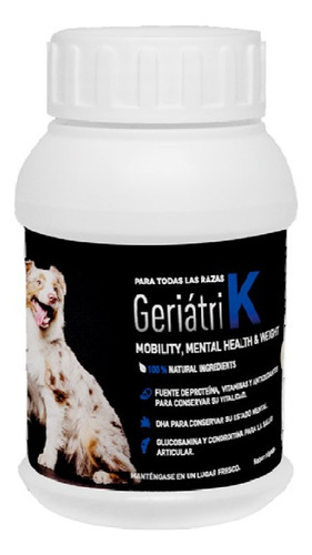 Suplemento Vitaminas K9 Geriatri-k Movilidad, Salud Y Peso