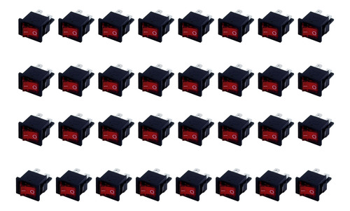 40 Piezas Interruptor On Off Mini Switch Boton Apagador 10a