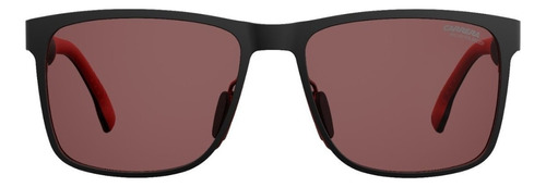 Lentes Gafas Sol Carrera 8026s Polarized Rectangle 57mm Suns Color Matte Black/Red BLX/W6 Polarized Color de la lente Rojo Color del armazón Negro mate
