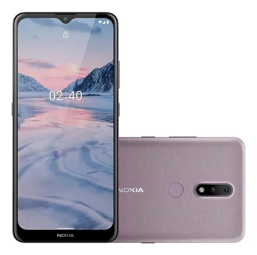 comprar Smartphone 2.4 Nk016 Tela 6.5 64gb 3gb Ram Lilás Nokia