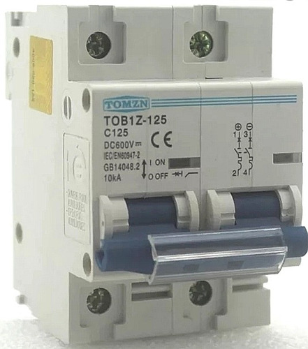 Imagen 2 de 9 de Interruptores Dc Bipolar Kit Planta Solar, Breaker Baterías