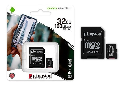 Memoria Kingston Micro Sd 32 Gb Clase 10 + Adaptador Sd