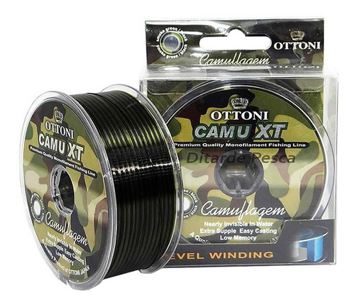 Linha Mono. Camu Xt 0,30mm 26,8lb 300m - Ottoni