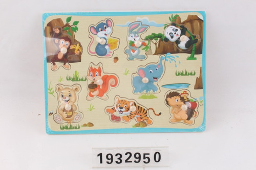 Puzzle Didactico Numeros Simbolo Madera Bebes Niños Niñas 