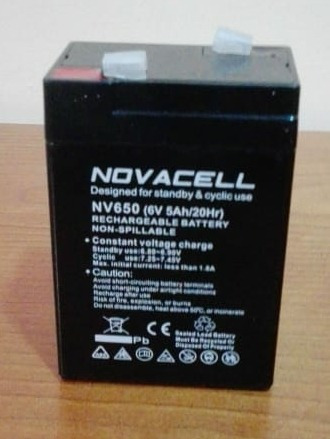 Imagen 2 de 5 de Batería De Repuesto Recargable Prinsel 6 Volts 5 Amp/20hr
