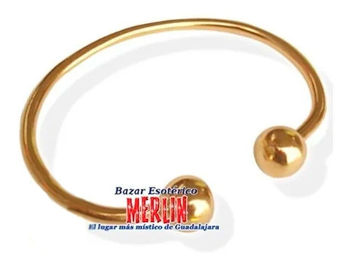 Pulsera Biomagnetica - En 7 Metales Con Baño De Oro