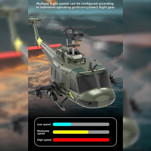 Rc C032 Uh-1 Huey Rc Helicóptero - 2.4g 6ch 1/48 Modelo