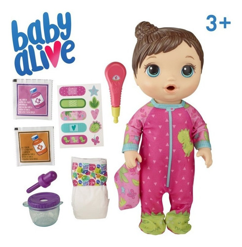 Boneca Baby Alive Aprendendo A Cuidar Morena - Hasbro E6942