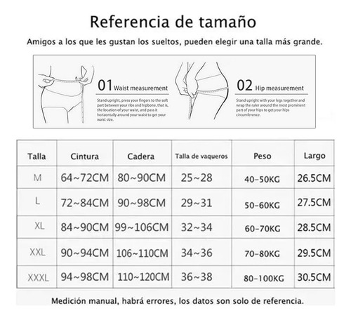Y 6 Pcs Calzoncillos De Algodón De Talla Grande Para Mujer
