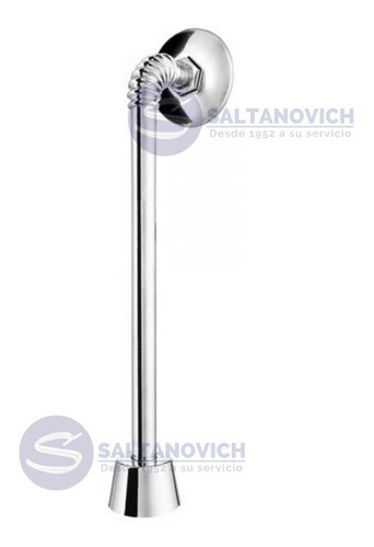 Imagen 2 de 2 de Entrada Para Mingitorio Rao Flexible Bronce C/roseta Inox