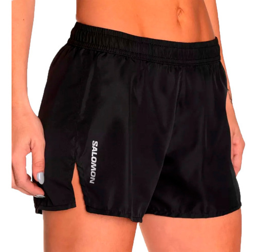 Short Salomon Running Mujer Race Ii W Negro Cli