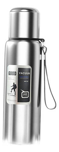 Botella De Agua Aislada, Taza Térmica, 800 Ml Plateado